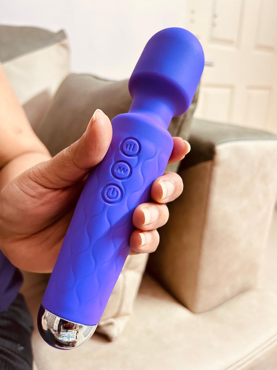 Mini Magic Full Body Massager for Stress & Pain Relief | Compact & Waterproof | 5 Speed Modes | Relaxation | Travel & Skin Friendly | Stress & Pain Relief - Multicolor