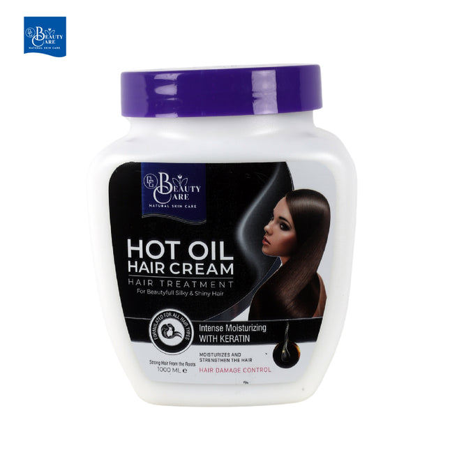 GC Beauty Care Hot Oil Hair Cream – Keratin (1000ml) Intense Moisturizing  – Keratin-Infused for Hair Damage Control
