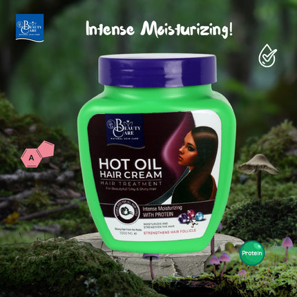 GC Beauty Care Hot Oil Hair Cream – Protein (1000ml) Intense Moisturizing & Strengthening  – Fortifies Hair Follicles with Protein