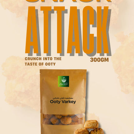 Flavory Ooty Varkey (Ooty Rusk), Traditional Indian Biscuit Made with Wheat Flour & Ghee, Crunchy & Delicious, 300g