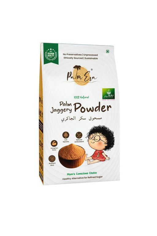 Flavory Palm Jaggery (Karupatti) Powder, Pure & Natural Sweetener, 500g