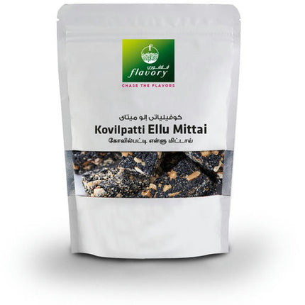 Flavory Kovilpatti Sesame Candy (Ellu Mittai), Traditional South Indian Sweet Made with Sesame Seeds & Jaggery, Healthy & Flavorful, 100g