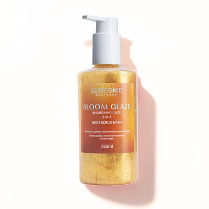 Suroskie Bloom Glaze 2-in-1 Body Scrub Wash-250ml