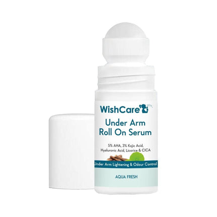 WishCare Underarm Roll On Serum - 5% AHA & 3% Kojic Acid