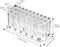 Acrylic Eyeliner Lip Liner Holder Organizer, 26 Slots Makeup Brush Pencil Organization Container, Clear Cosmetic Storage Display Holder (Only Stand) 1 Piece