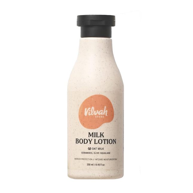 Vilvah Store Milk Body Lotion With Oat Milk, Ceramides and Olive Squalane-250ml