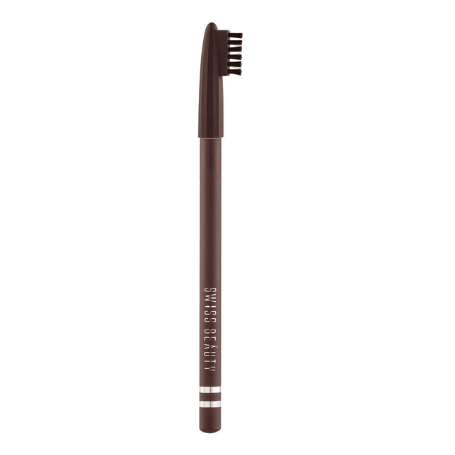 Swiss Beauty Waterproof Eyebrow Pencil With Brush Dark Brown, 1.5G