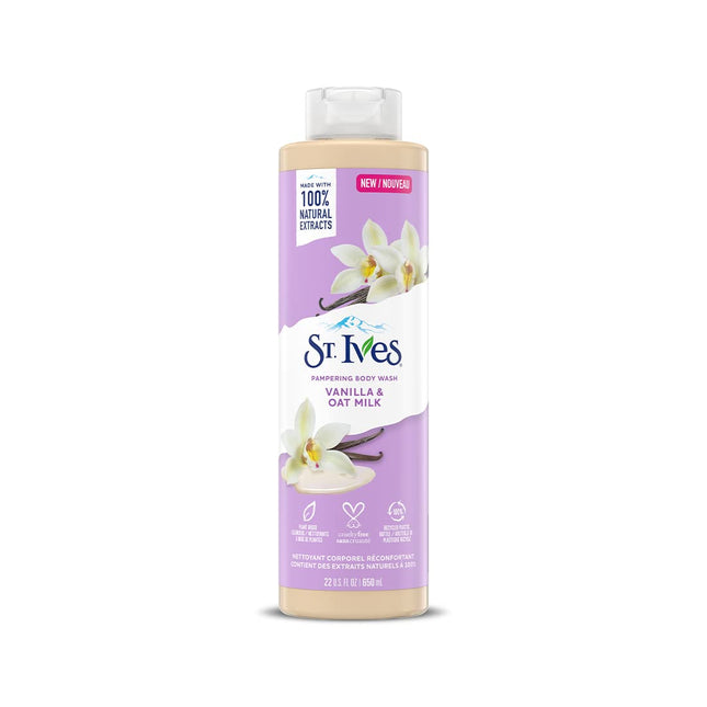 St. Ives Pampering Body Wash Vanilla & Oat Milk -650ml
