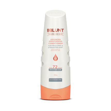 BBLUNT Advanced Smoothening Conditioner With Keratin & Hyaluronic Acid - 250 Grams