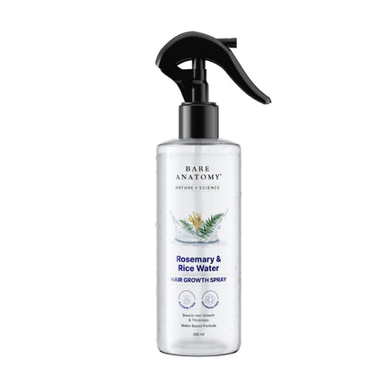 Bare Anatomy Nature X Science Rosemary Water Spray For Hair Growth & Thickness With Rice Water-200 Ml