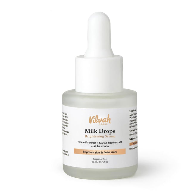 Vilvah Store Milk Drops Serum | Fades Dark Spots-20ml