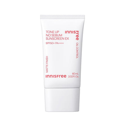 Innisfree Tone Up No Sebum Tinted Sunscreen with SPF 50+ PA++++ 60ml