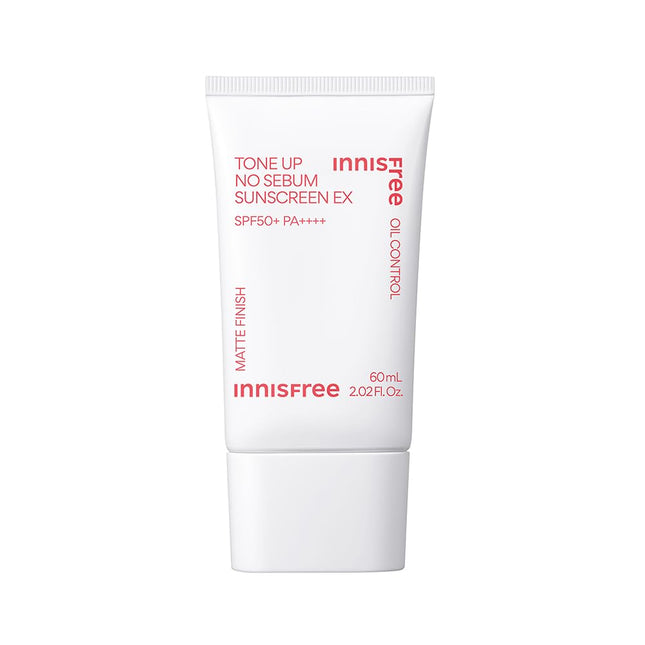 Innisfree Tone Up No Sebum Tinted Sunscreen with SPF 50+ PA++++ 60ml