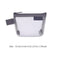 Portable Square Mesh Storage Bag,Zippered Mesh Cosmetic Bag,Small Square Mesh Coin Purse Travel Storage Carry Pouch, Grey+Black+White, Transparent 3pcs