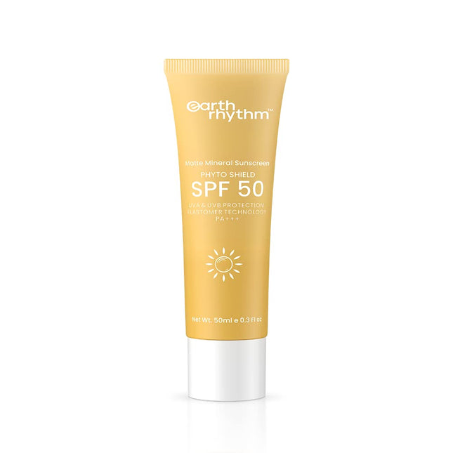 Earth Rhythm Phyto Shield Matte Mineral Sunscreen SPF 50-50ml