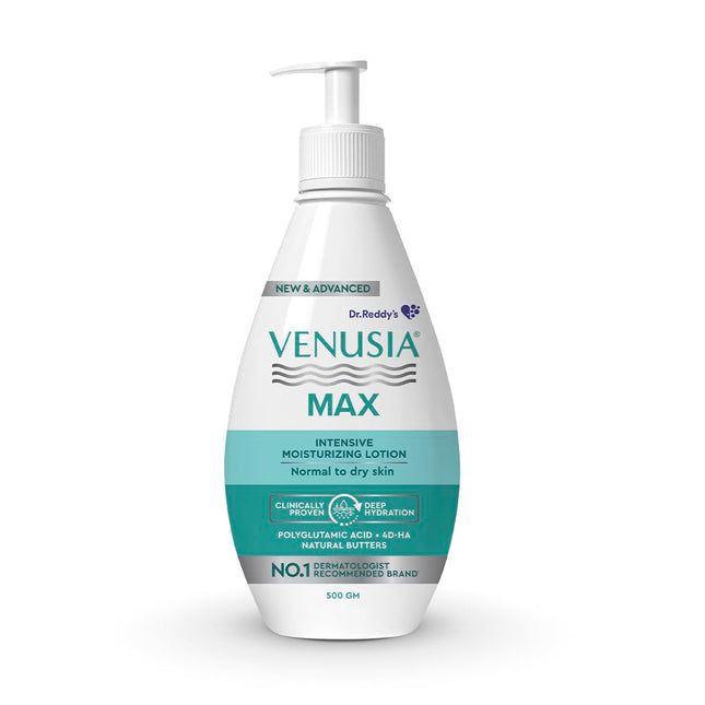 Dr. Reddy's Venusia Max Intensive Moisturizing Lotion Normal to Dry Skin | 500 g