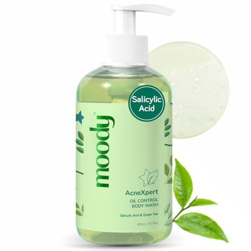 Moody AcneXpert 2% Salicylic Acid%, 5% Niacinamide & Green Tea Body Wash-200ml