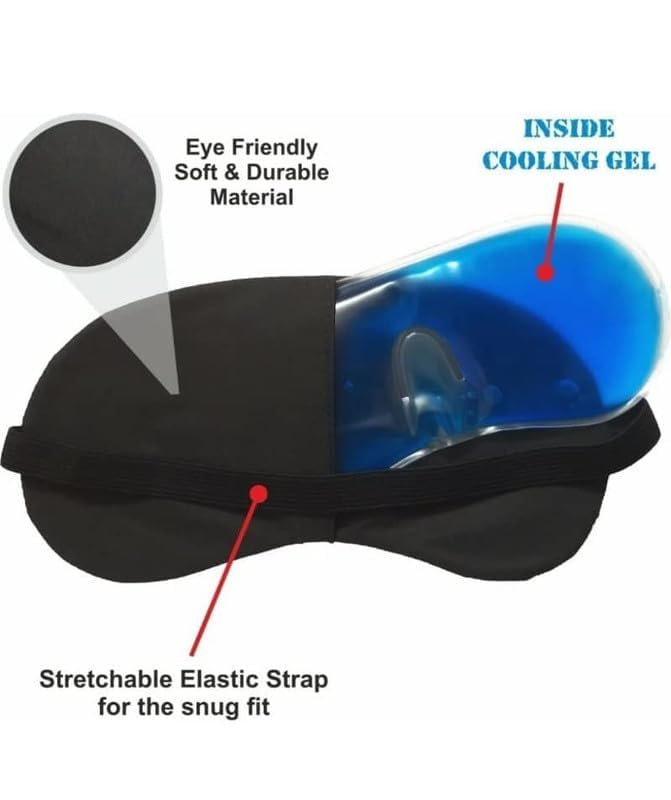 Eye Mask Cooling Gel Eye Cooling Gel Pads Ice Eye Mask Pain Relief Ice Gel Mask Cooling Eyes Redness Eye Gel For Dark Circles Eye Patches for Men and Women (MultiColor)