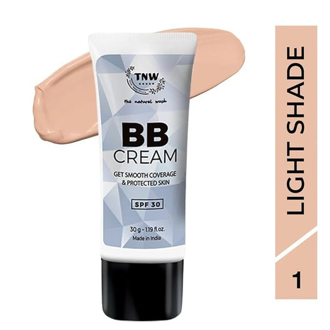 TNW-THE NATURAL WASH Ayurvedic With Saffron, Cucumber, Almond & SPF 30 BB Cream 30g