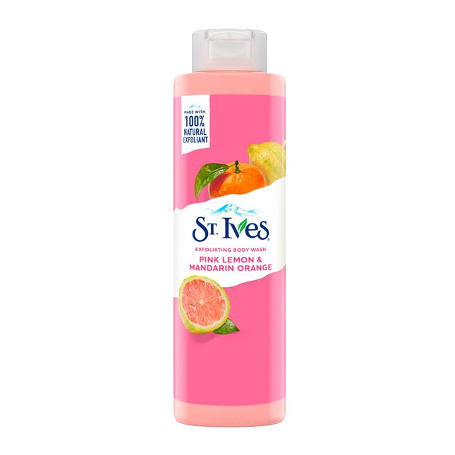 St. Ives Exfoliating Body Wash| Pink Lemon & Mandarin Orange extracts |Shower gel-650ml