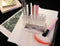 Acrylic Eyeliner Lip Liner Holder Organizer, 26 Slots Makeup Brush Pencil Organization Container, Clear Cosmetic Storage Display Holder (Only Stand) 1 Piece