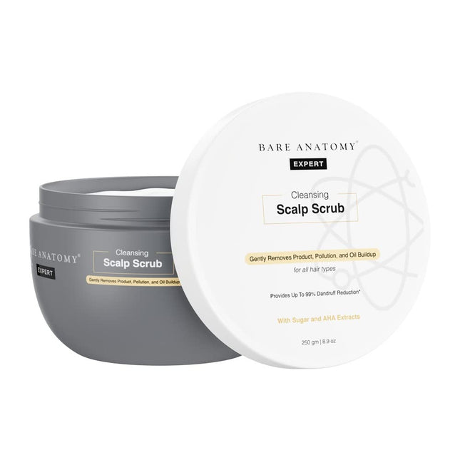 Bare Anatomy Scalp Scrub with Natural AHAs, Coconut & Sugar-250g