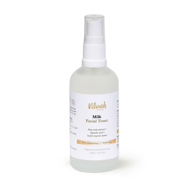 Vilvah Store Milk Face Toner 100ml (Pack of 1)
