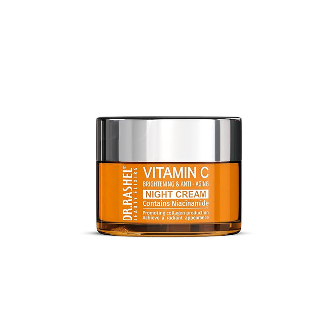 DR.RASHEL Vitamin C Night Cream Enriched with a Powerful Combination of Vitamin C & Collagen (50gm)