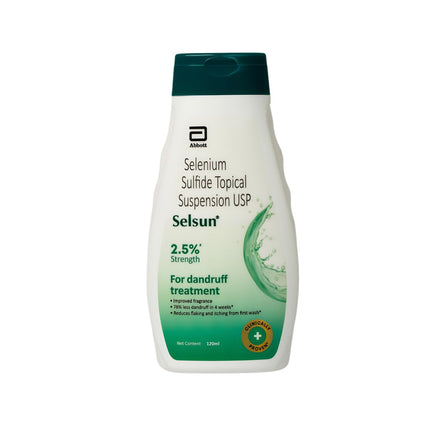 Selsun Abbott Suspension Anti Dandruff Shampoo for Men and Women-120ml
