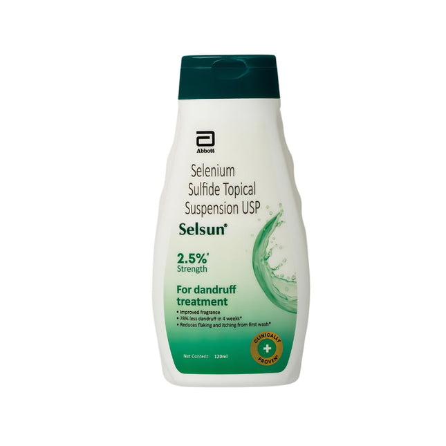 Selsun Abbott Suspension Anti Dandruff Shampoo for Men and Women-120ml