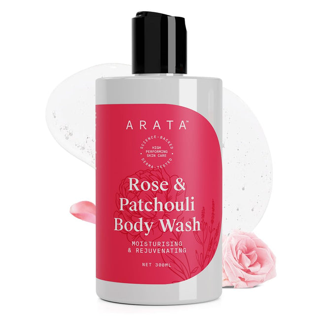 Arata Rose & Patchouli Body Wash for Men & Women-300ml