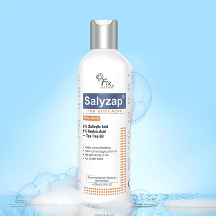 Fixderma Salyzap 2% Salicylic Acid Body Wash-200ml