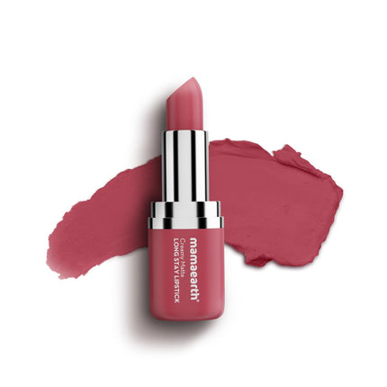 Mamaearth Creamy Matte Long Stay Lipstick with Murumuru Butter -4.2g
