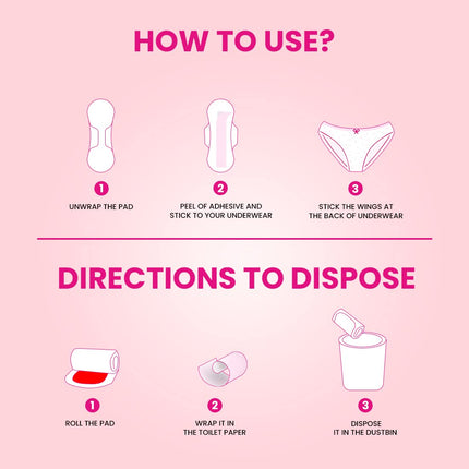 Everteen XL Cottony-Soft Top Sanitary Pads Pack of 20 Pads Each, 280mm