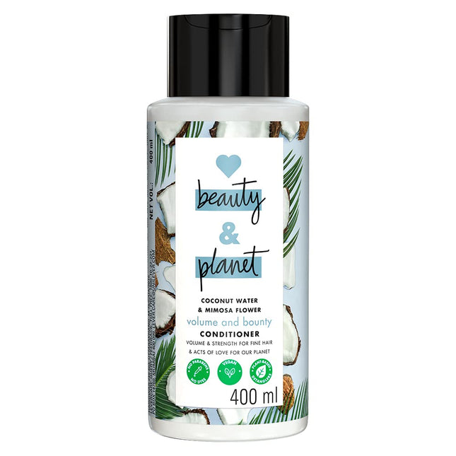Love Beauty & Planet Coconut Water and Mimosa Flower Volume and Bounty Conditioner- 400 ml