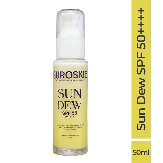 SUROSKIE SUN DEW SPF 55 PA++++ (50gm) | For UVA/B Protection Sunscreen