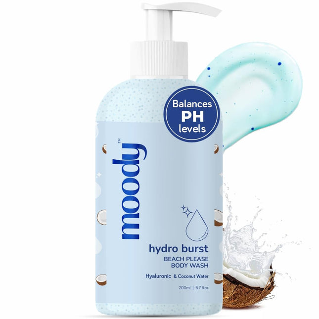 Moody 7D Hydro Burst with Hyaluronic Acid Body Wash-200ml