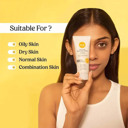 vilvah STORE Vilvah Melt-In-Milk Sunscreen Spf 50 Pa+++ With Soy Milk-60ml
