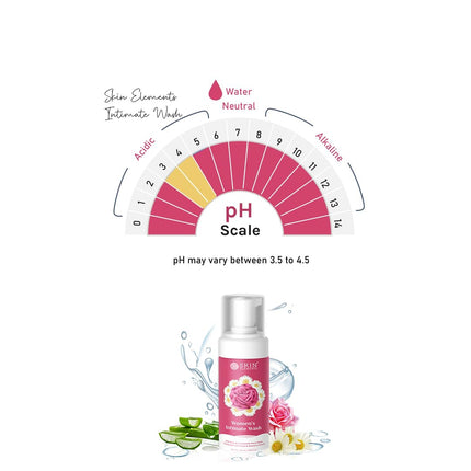 Skin Elements Intimate wash for Women 120 ml | with Rose Water, Chamomile, Calendula & Aloe Vera