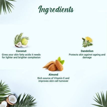 Biotique Coconut Brightening Instant Glow Cream All Skin Types | 50gm