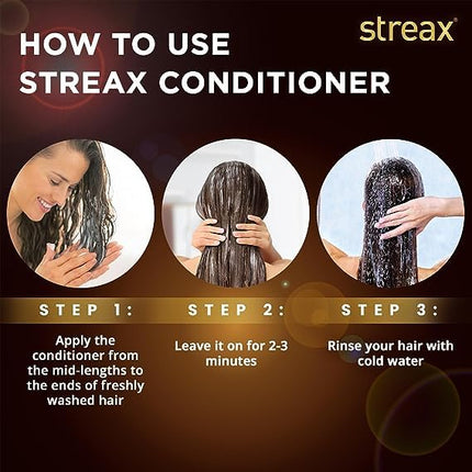 Streax Glossy Serum Shine Unscented Hair Conditioner For Women & Men-240ml