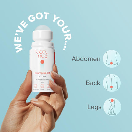 Nua Cramp Relief Roll-On | Quick Relief | 40ml