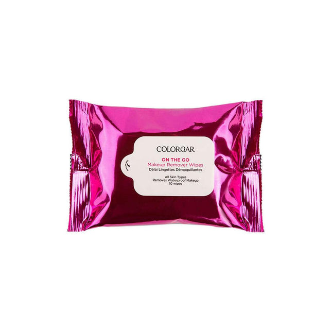 Colorbar On The Go Makeup Remover Wipes Infused with aloe vera, chamomile, and glycerin-10 Pieces
