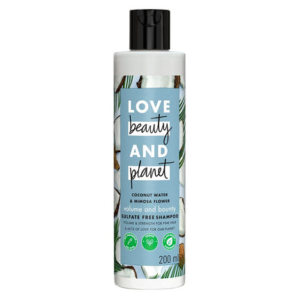 Love Beauty And Planet Coconut Water and Mimosa Flower Sulfate Free Volume and Bounty Shampoo-200ml