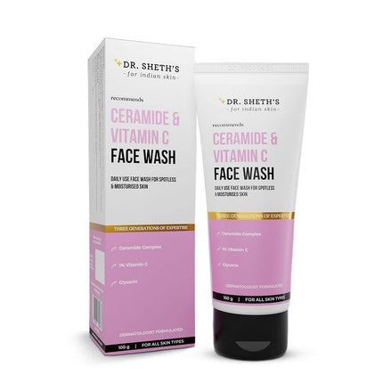 Dr. Sheth's Ceramide & Vitamin C Face Wash For Men & Women | 100 mL