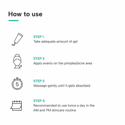 DERMATOUCH Salicylic Acid 2% Niacinamide 6% Anti-Acne Oil-Free Gel For Active Acne, Oil Balancing, Pore Tightening - 30G