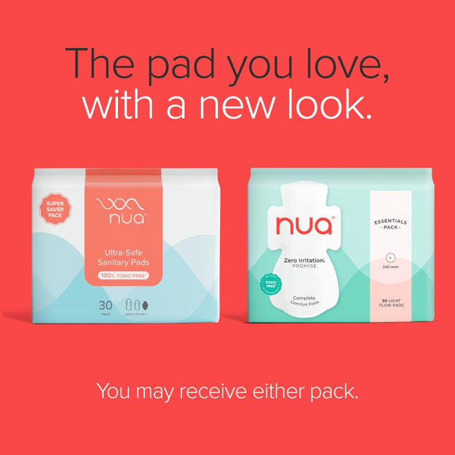 Nua Complete Comfort Sanitary Pads  | Pack of 30
