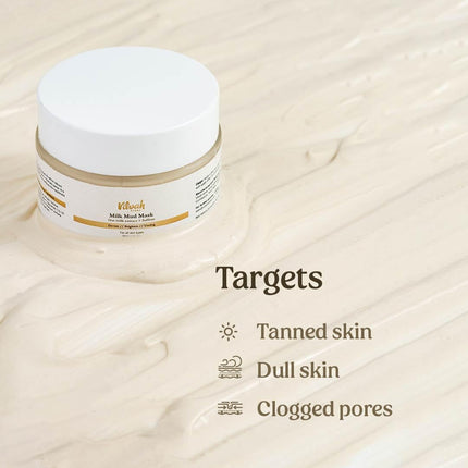 Vilvah Store Milk Mud Mask, De-Tan -50ml