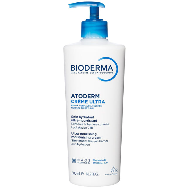 Bioderma Atoderm Creme Moisturizer with Niacinamide Hyaluronic Acid & Ceramides-500ml