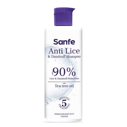 Sanfe anti lice & dandruff shampoo with tea tree oil & eucalyptus